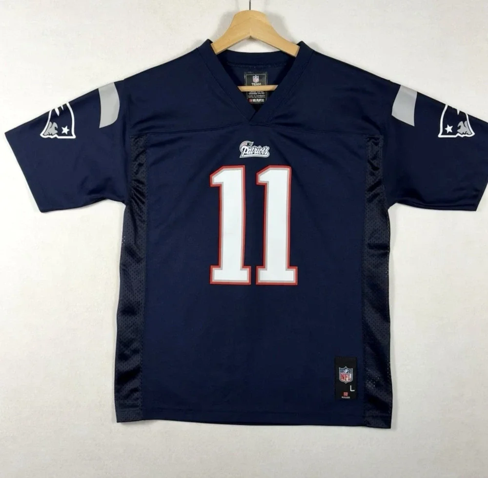 New England‎ Patriots Julian Edelman Jersey Youth Large 14/16 NFL Team Apparel